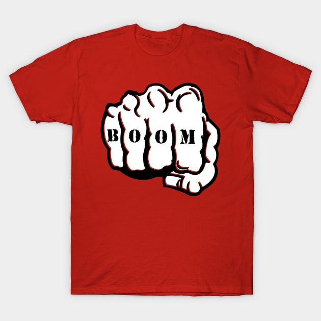 Boom Fist Tattoo T-Shirt by CheesyB